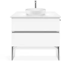 Duravit Set de lavabos Sivida rond avec console 880x500x123mm, 2680133200, 2680133200