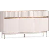 Furnlux Classic FURNLUX Credenza Dunea Rovere e Beige 154cm / Colore principale: Beige / Dimensioni: 154 x 85 x 40 cm