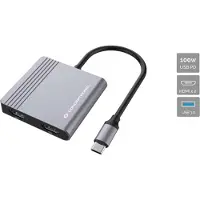Conceptronic Hub Donn13g 2x Hdmi/usb/usb C Usb-c