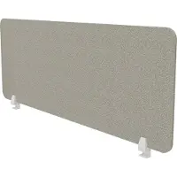 Assmann Parete divisoria per scrivania VITECO 140 cm Harbor Bianco Grigio, 140x56 cm