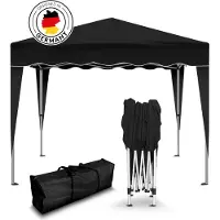Kronenburg Gazebo pieghevole 3x3 m - Impermeabile, protezione UV 50+, senza pareti laterali, nero