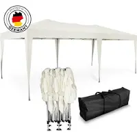 Kronenburg Gazebo pieghevole 3x6 m - Impermeabile, protezione UV 50+, 0 pannelli laterali, champagne