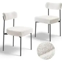 StarTech.com 2 pezzi. Sedie moderne per sala da pranzo - sedia da cucina con schienale curvo