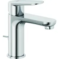 Kludi X1 Lavabo EHM 100 a bassa pressione con set di scarico cromato, 1 pz.