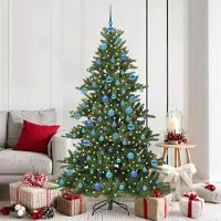 Prolenta Maison Exclusive - Albero di Natale artificiale pieghevole, verde, 180 cm, in PVC e acciaio