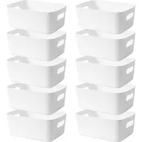 Sonstiges Set di 10 scatole di plastica bianco/grigio/arancione/giallo/blu