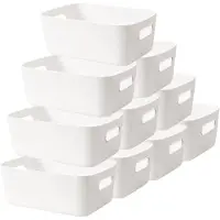 Sonstiges LYLIDIA scatola portaoggetti in plastica 30 cm bianco set da 10