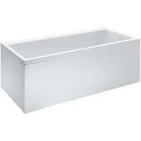 Laufen Pro - Vasca da bagno con struttura e pannello frontale a sinistra, 1600x700 mm, bianco H2339550000001