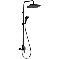 Novaservis Sistema doccia con miscelatore a leva Metalia 58 nero SET071/58,5