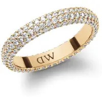 Daniel Wellington Anello Oro Cristalli Pavé 70 mm — Anello