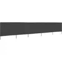 Syfax Paravento a 5 Pannelli in Tessuto 600x160 cm Antracite