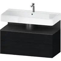 Duravit Collection One Meuble sous-lavabo, 1 tiroir et 1 tiroir, 990x470x590mm, niche graphite mat, QA4395049160010, QA4395049160010