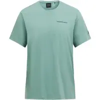 Peak Performance Explore Logo Tee T-shirt Uomo (XXL, turchese)