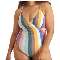 DEDICATED Women's Wrap Swimsuit Klinte Costume intero Donna (M, bianco)