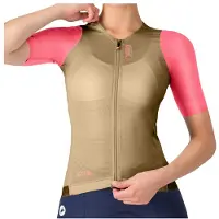 Castelli Women's Corretto Jersey Maglietta da ciclismo Donna (L, beige)