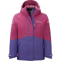 TROLLKIDS Girl's Skanden 3in1 Jacket Giacca doppia Bambini (128, lilla)