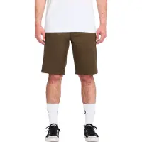 Volcom Frickin Modern Stretch Short 21 Pantaloncini Uomo (48/50, bianco)