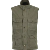 Barbour - Giacca in cotone con maniche - Casual Corbridge Gilet Dusty Olive per Uomo in Cotone - Taglia L - Kaki