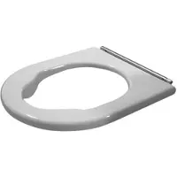 Duravit Siège de WC Starck 3 Vital, charnières en acier inoxydable, 0062610000, 0062610000