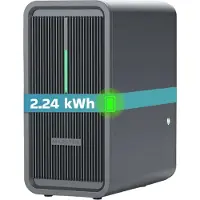 SUNNIVA Marstek Saturn B2500-D accumulatore solare 2,24 kWh LiFePO4 per impianti fotovoltaici da balcone, IP65, 6000 cicli, WIFI e Bluetooth, batteria solare