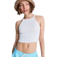 Roxy Women's As I Am Top Donna (L, bianco)