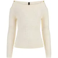 Guess Marciano By Emma Ls Cut Out Top Sweater Sandy Shore Taglia: L | Maglioni a maglia Outlet | Donna | Marrone