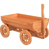 Syfax Carro Decorativo 70x43x54 cm in Legno Massello di Abete