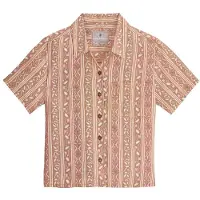 Royal Robbins Women's Camino Pucker S/S Camicetta Donna (L, beige)