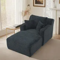 STILVORA Divano chaise longue in corda, trasformabile in letto, senza necessità di montaggio. Poltrona relax confortevole per il soggiorno, poltrona reclinabile ideale per l'ufficio e l'appartamento