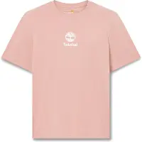 Timberland Print Stack Logo Short Sleeve Tee Dark Pink Taglia: S | Magliette basic Outlet | Uomo | Rosa