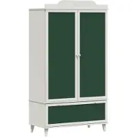 vidaXL Contenitore creativo per bambini ROROS, bianco, 90 x 45 x 165 cm