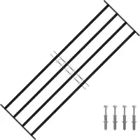 vidaXL Griglia di sicurezza per finestre , 175 x 60 cm, acciaio zincato
