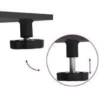 vidaXL Portaombrelli, 52 kg, nero, acciaio, quadrato, regolabile
