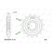 Afam Corona Anteriore 28405nr-15 Pitch 525