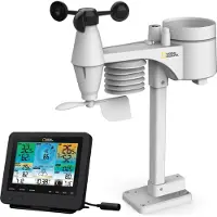 National Geographic Stazione meteorologica Profi, con connessione Wi-Fi e sensore esterno 7-in-1
