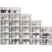 OEM Scatola per scarpe, design impilabile, conservazione senza polvere, 24 pezzi