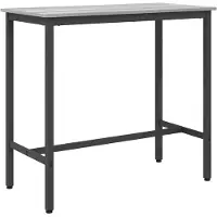vidaXL Tavolo Sonoma grigio 100 x 50 x 90,5 cm