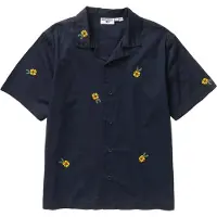 Service Works - Camicia in cotone biologico - Cross Stitch Shirt Dark Navy per Uomo in Cotone - Taglia L - Blu navy