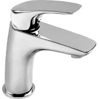 Deante Jednopáková umývadlová batéria 9,8 cm strieborná + zástrčka click