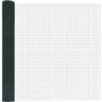 vidaXL Recinzione in filo spinato saldato, verde, 10 x 1,2 metri