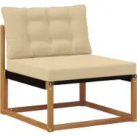 vidaXL Set da salotto da esterno , 8 pezzi, in legno massello di acacia naturale e beige