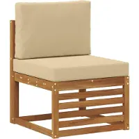vidaXL Set da salotto da esterno , 7 pezzi, in legno massello di acacia naturale e beige