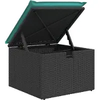 vidaXL Set di divani da giardino a 6 pezzi con cuscini in rattan nero