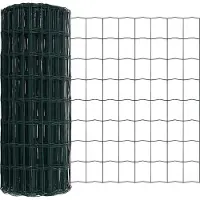 vidaXL Recinzione Eurozaun, 0,4 x 10 metri, ferro rivestito in PVC, colore verde
