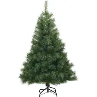 vidaXL Albero di Natale artificiale con 150 LED verde 120 cm PE e PVC