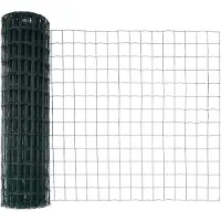 vidaXL Recinzione in ferro rivestito in PVC, verde, 1,4 x 10 metri