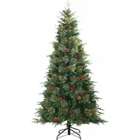 vidaXL Albero di Natale artificiale pieghevole verde 240 cm PE e PVC