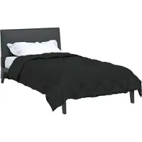 vidaXL Piumino per tutte le stagioni , nero, 140 x 220 cm, microfibra