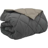 vidaXL , copripiumino invernale, 220 x 240 cm, 450 g/m², color grigio chiaro e antracite