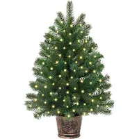 vidaXL Albero di Natale artificiale, verde, 210 cm, realizzato in PE e PVC